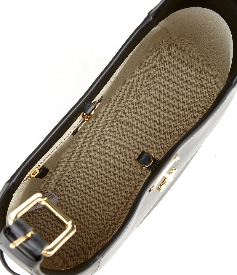 Lauren Ralph Lauren Tanner Large Leather Padlock Shoulder Bag