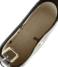 Lauren Ralph Lauren Tanner Large Leather Padlock Shoulder Bag