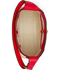 Lauren Ralph Lauren Tanner Large Leather Padlock Shoulder Bag