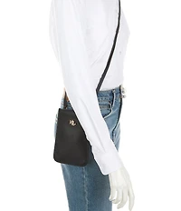 Lauren Ralph Lauren Leather Crossbody Tech Case