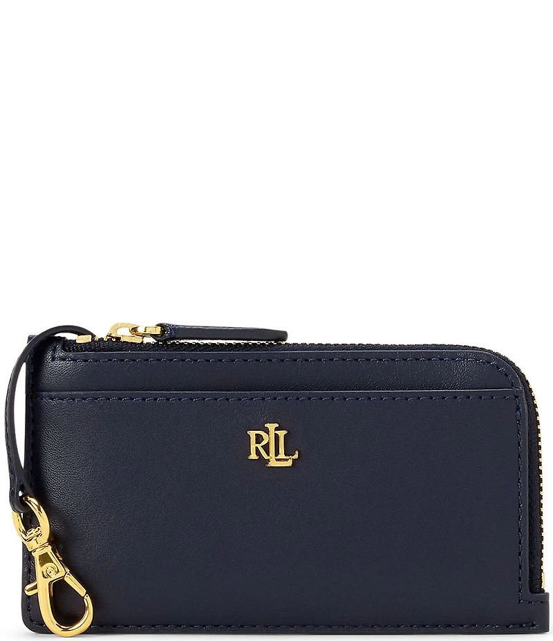 Lauren Ralph Lauren L-Zip Leather Card Case