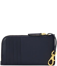 Lauren Ralph Lauren L-Zip Leather Card Case