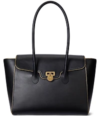 Lauren Ralph Lauren Leather Large Tanner Satchel Bag