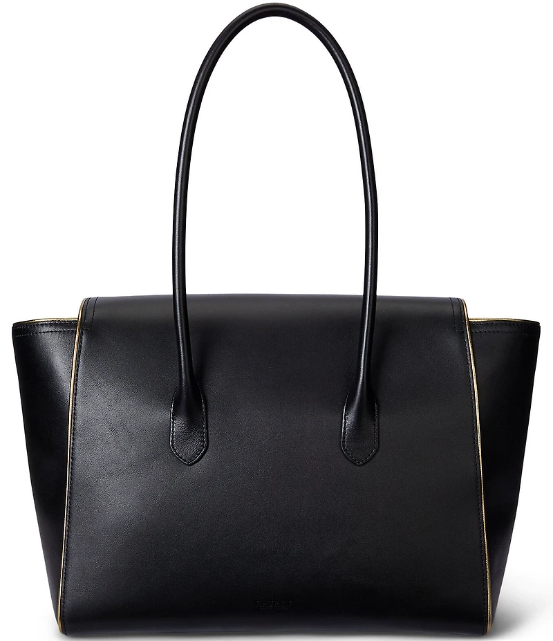 Lauren Ralph Lauren Leather Large Tanner Satchel Bag