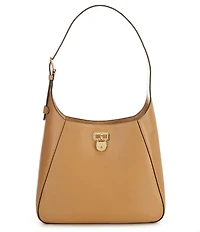 Lauren Ralph Lauren Tanner Large Leather Padlock Shoulder Bag