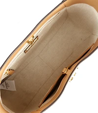 Lauren Ralph Lauren Tanner Large Leather Padlock Shoulder Bag