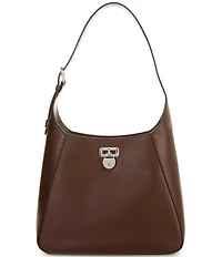 Lauren Ralph Lauren Tanner Large Leather Padlock Shoulder Bag
