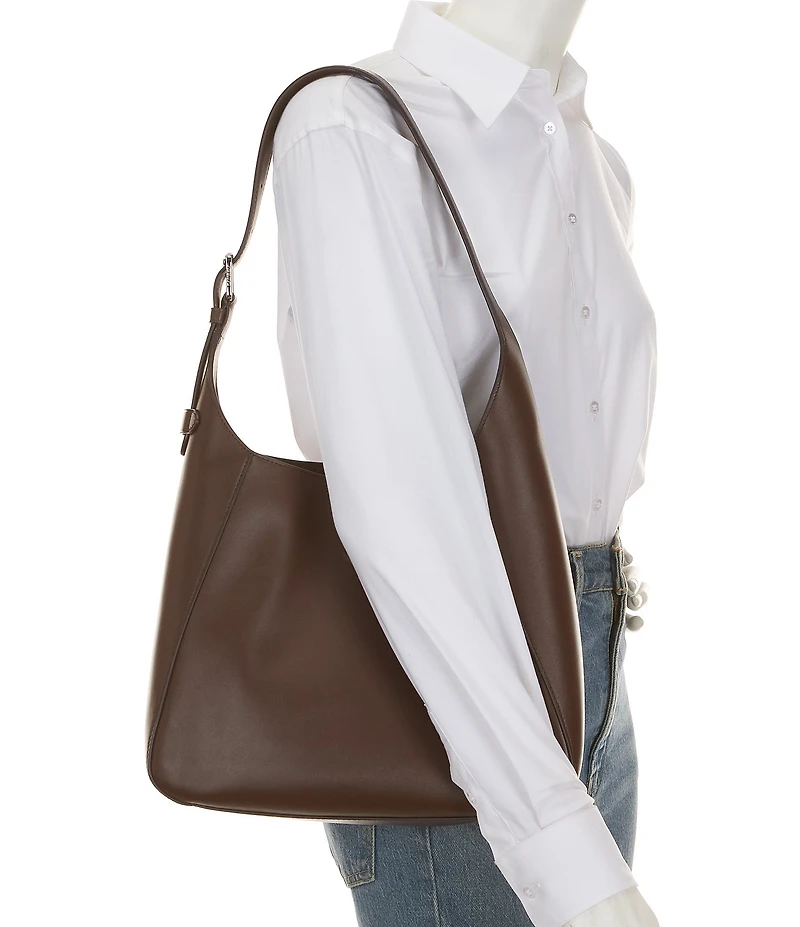 Lauren Ralph Lauren Tanner Large Leather Padlock Shoulder Bag