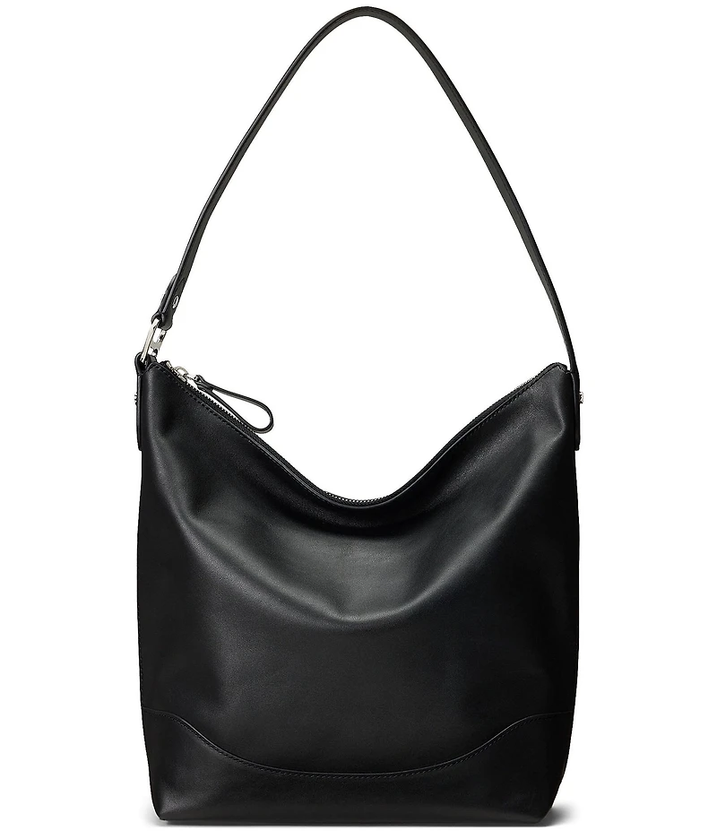 Lauren Ralph Lauren Tasha Large Leather Bucket Bag
