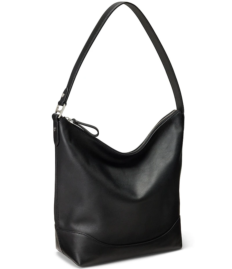 Lauren Ralph Lauren Tasha Large Leather Bucket Bag
