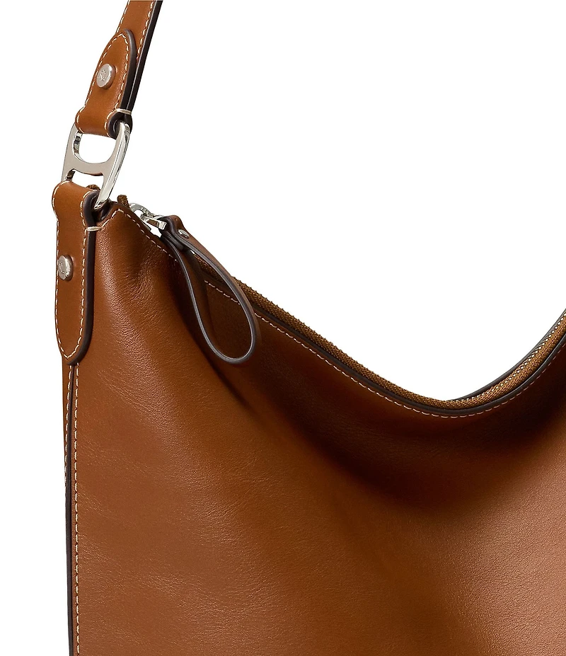 Lauren Ralph Lauren Tasha Large Leather Bucket Bag