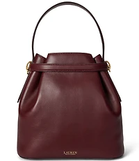 Lauren Ralph Lauren Blake Medium Belted Leather Bucket Bag