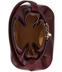 Lauren Ralph Lauren Blake Medium Belted Leather Bucket Bag
