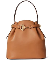 Lauren Ralph Lauren Blake Medium Belted Leather Bucket Bag
