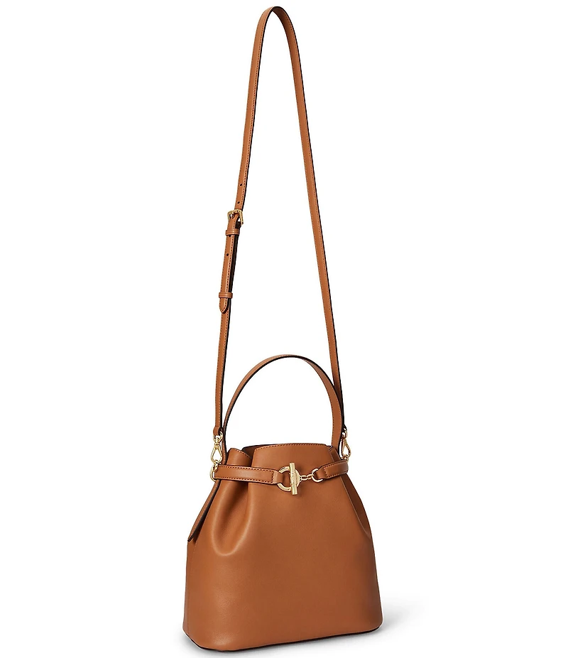 Lauren Ralph Lauren Blake Medium Belted Leather Bucket Bag