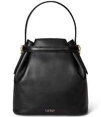 Lauren Ralph Lauren Blake Medium Belted Leather Bucket Bag