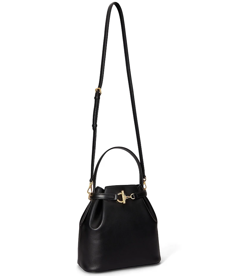 Lauren Ralph Lauren Blake Medium Belted Leather Bucket Bag