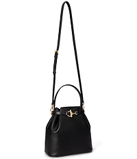 Lauren Ralph Lauren Blake Medium Belted Leather Bucket Bag