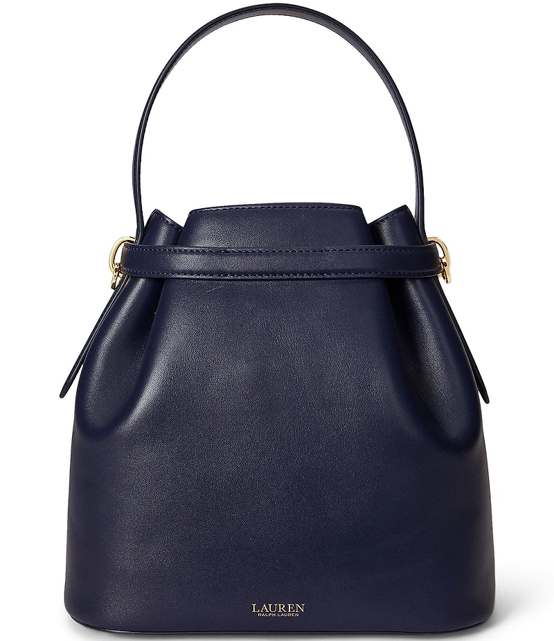 Lauren Ralph Lauren Blake Medium Belted Leather Bucket Bag