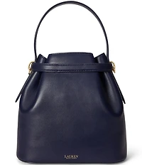 Lauren Ralph Lauren Blake Medium Belted Leather Bucket Bag