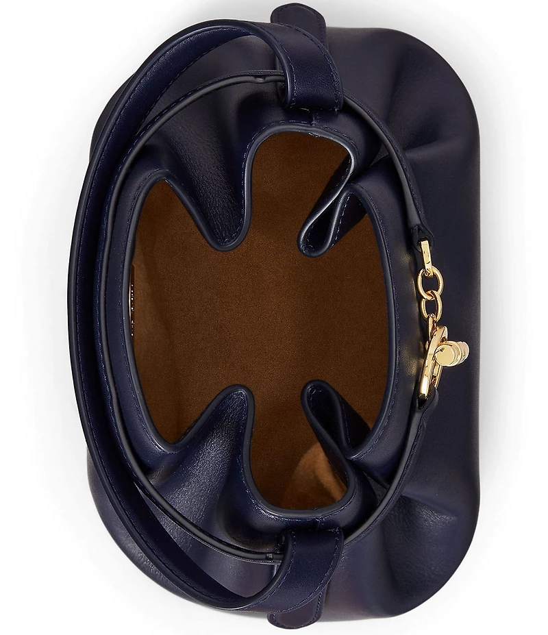 Lauren Ralph Lauren Blake Medium Belted Leather Bucket Bag