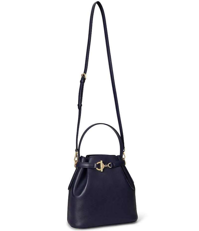 Lauren Ralph Lauren Blake Medium Belted Leather Bucket Bag