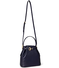 Lauren Ralph Lauren Blake Medium Belted Leather Bucket Bag