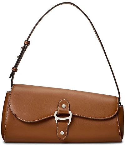 Lauren Ralph Lauren Leather Medium Tasha East-West Shoulder Bag
