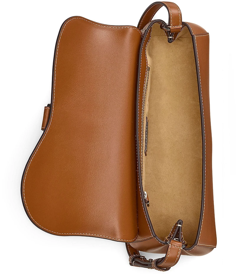 Lauren Ralph Lauren Leather Medium Tasha East-West Shoulder Bag