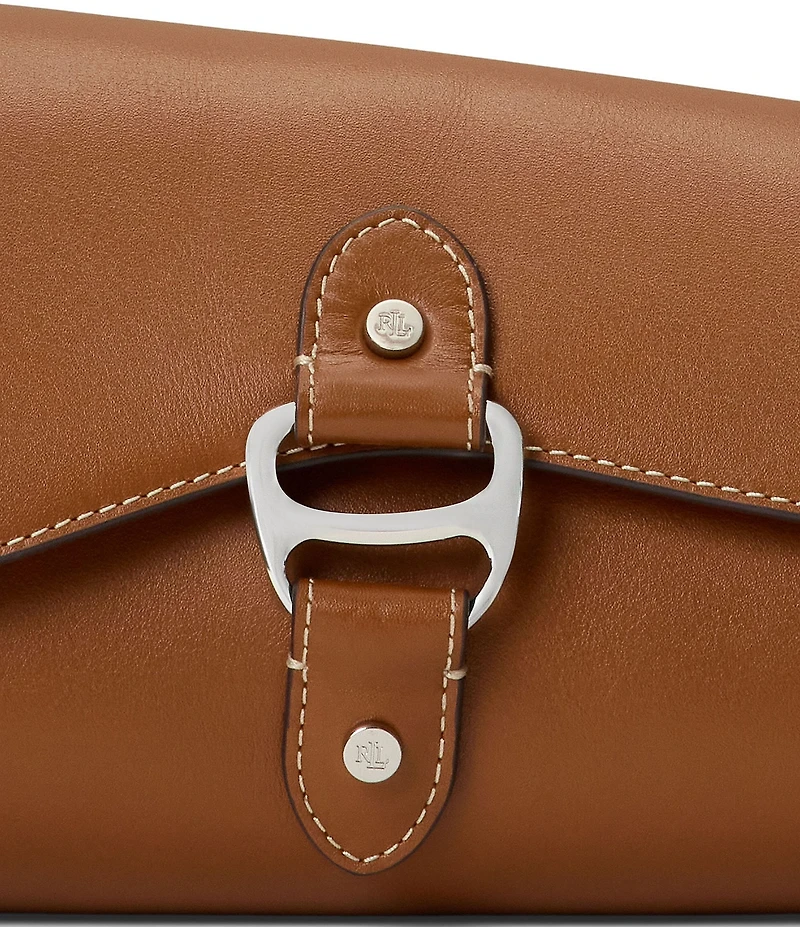 Lauren Ralph Lauren Leather Medium Tasha East-West Shoulder Bag