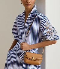 Lauren Ralph Lauren Blake Small Leather Belted Crossbody Bag