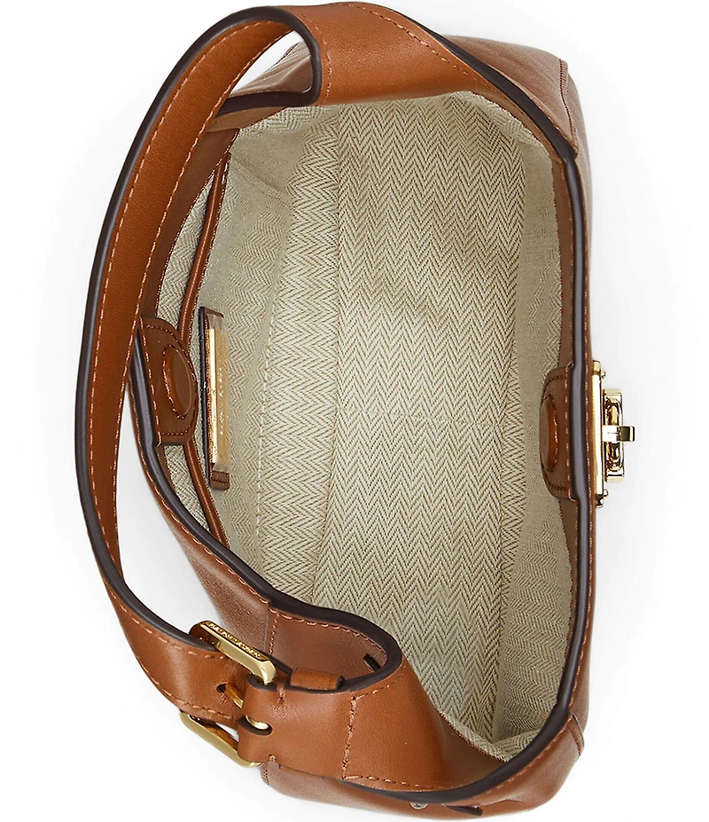 Lauren Ralph Lauren Tanner Mini Leather Padlock Shoulder Bag