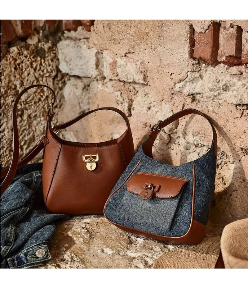 Lauren Ralph Lauren Tanner Mini Leather Padlock Shoulder Bag