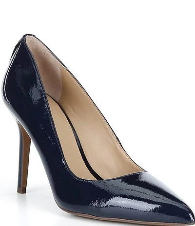 Lauren Ralph Lauren Lindella II Crinkle Patent Leather Pointed Toe Pumps