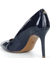 Lauren Ralph Lauren Lindella II Crinkle Patent Leather Pointed Toe Pumps