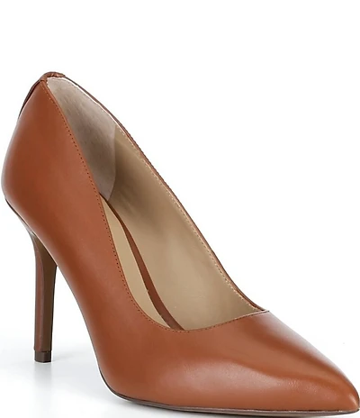 Lauren Ralph Lauren Lindella II Metallic Leather Pointed Toe Pumps