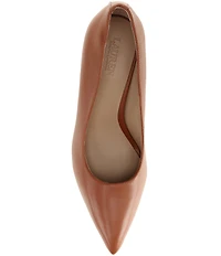 Lauren Ralph Lauren Lindella II Metallic Leather Pointed Toe Pumps