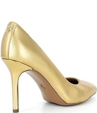 Lauren Ralph Lauren Lindella II Metallic Leather Pointed Toe Pumps