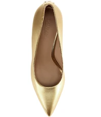 Lauren Ralph Lauren Lindella II Metallic Leather Pointed Toe Pumps