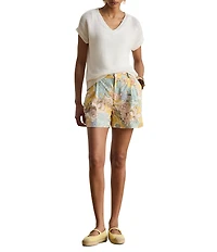 Lauren Ralph Lauren Linen-Blend V-Neck Short Dolman Sleeve Sweater