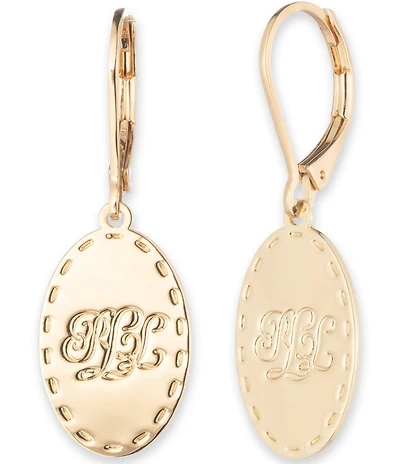 Lauren Ralph Lauren Logo Drop Earrings