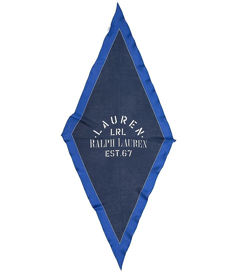 Lauren Ralph Lauren Logo Large Diamond Scarf