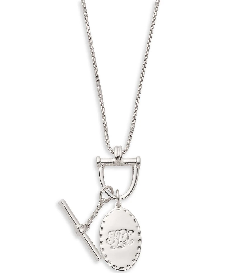 Lauren Ralph Lauren Logo Long Pendant Necklace