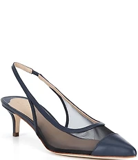 Lauren Ralph Lauren Lolah Mesh and Nappa Slingback Pumps