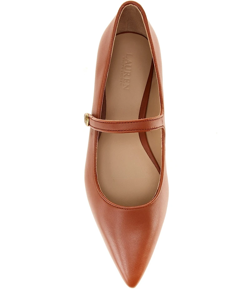 Lauren Ralph Lauren Londyn Leather Mary Jane Flats
