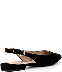 Lauren Ralph Lauren Londyn Suede Slingback Pointed Toe Ballet Flats