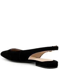 Lauren Ralph Lauren Londyn Suede Slingback Pointed Toe Ballet Flats