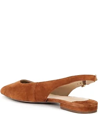 Lauren Ralph Lauren Londyn Suede Slingback Pointed Toe Ballet Flats