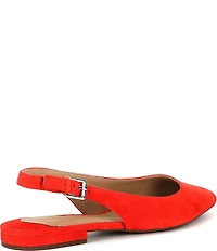 Lauren Ralph Lauren Londyn Suede Slingback Pointed Toe Ballet Flats
