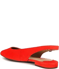Lauren Ralph Lauren Londyn Suede Slingback Pointed Toe Ballet Flats